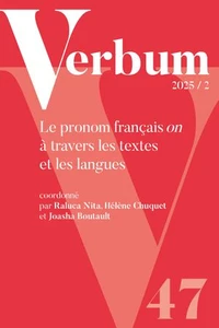 Le pronom français on à travers les textes et les langues
