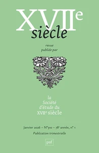 XVIIe siècle N° 310, mars 2026