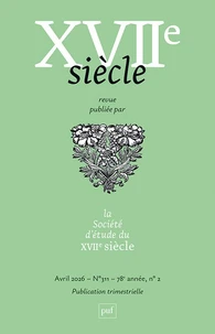 XVIIe siècle N° 311, avril 2026