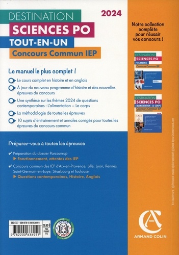 Concours commun IEP. Tout-en-un  Edition 2024