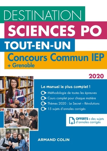 Dimitri Delarue et Sophie Gallix - Destination Sciences Po - Concours commun IEP 2020 + Bordeaux + Grenoble - Tout-en-un.