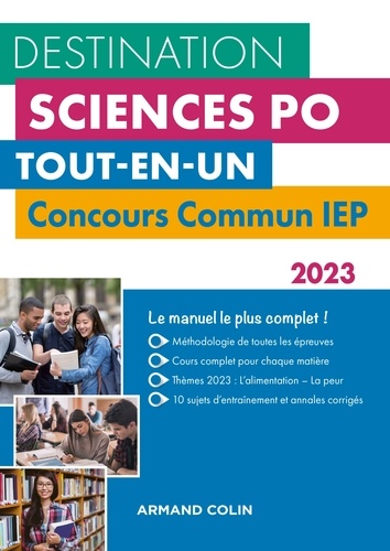Destination Sciences Po - Concours commun IEP 2023. Tout-en-un