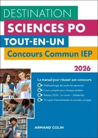 Destination Sciences Po - Concours commun IEP 2026