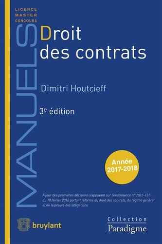 Droit des contrats 3e édition