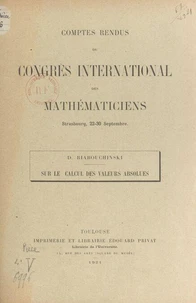 Sur le calcul des valeurs absolues