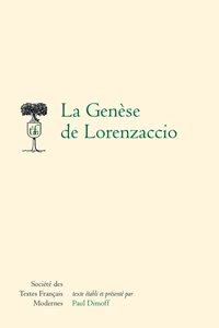 La genèse de Lorenzaccio