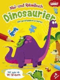 Dinosaurier - Mal- und Rätselbuch.