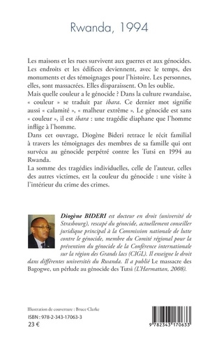 Rwanda, 1994. La couleur d'un génocide