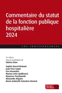 Commentaire du statut de la fonction publique hospitalière