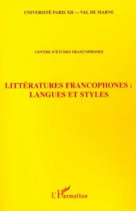 Littératures francophones : langues et styles