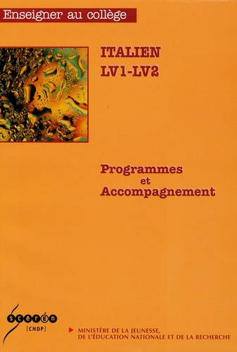  Direction de l'enseignement - Italien LV1-LV2 - Programmes et accompagnements.