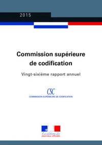 Rapport annuel 2015 de la commission superieure de codification