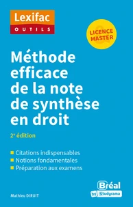 Méthode efficace de la note de synthèse en droit