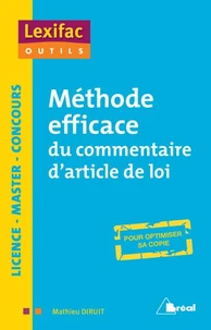 Méthode efficace du commentaire d'article de loi