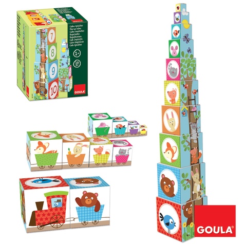 DISET - Goula Cubes à empiler La forêt