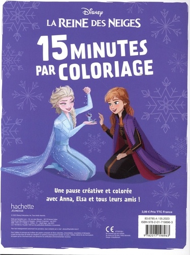 15 minutes par coloriage La Reine des Neiges