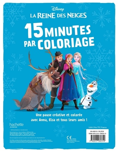 15 minutes par coloriage - La reine des neiges