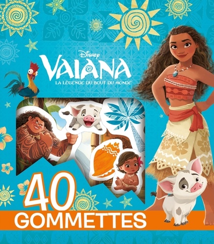  Disney - 40 gommettes Vaiana, La légende du bout du monde.