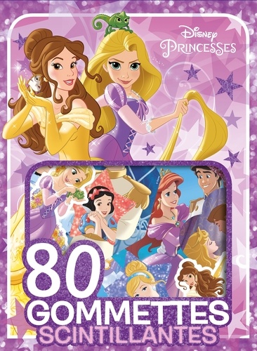  Disney - 80 gommettes scintillantes Princesses Disney.