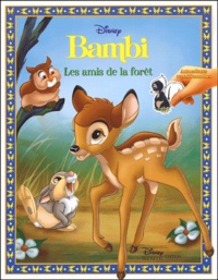  Disney - Bambi - Les amis de la forêt, avec autocollants repositionnables.