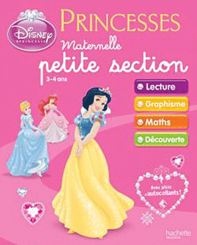  Disney - Cahiers d'activités Princesses maternelle petite section.