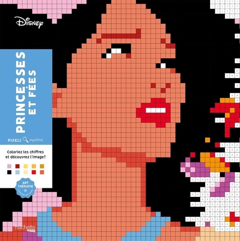  Disney et Christophe-Alexis Perez - Carrés mystères à colorier Disney Princesses et fées.