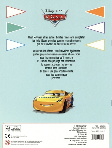 Cars Flash Mc Queen - + de 200 gommettes de Disney - Album - Livre - Decitre