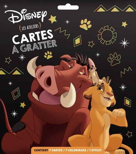 Carte à gratter Disney Animaux - Les ateliers. de Disney - Livre -  Decitre