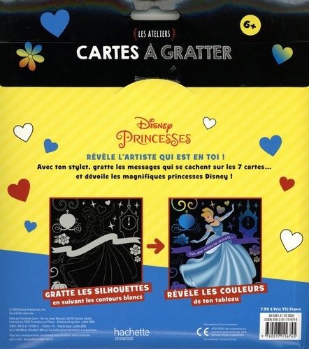 Cartes à gratter Messages mystères Disney Princesses Un  jour mon prince viendra. Les ateliers. Avec 1 livret, 7 cartes et 1 stylet