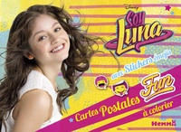  Disney Channel - Soy Luna - Cartes postales fun à colorier, avec 20 cartes postales et une page de stickers.