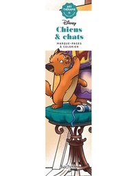  Disney et Tracy De Sousa - Chiens & chats - Marque-pages à colorier.