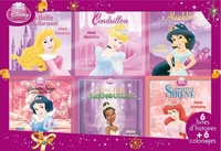  Disney - Coffret 6 livres d'histoires + 6 coloriages - La Belle au bois Dormant, Cendrillon, Aladdin, Blanche Neige et les  Sept Nains, Laz.