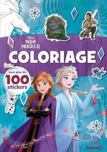 Disney La Reine des Neiges II. Coloriage avec plus de 100 stickers