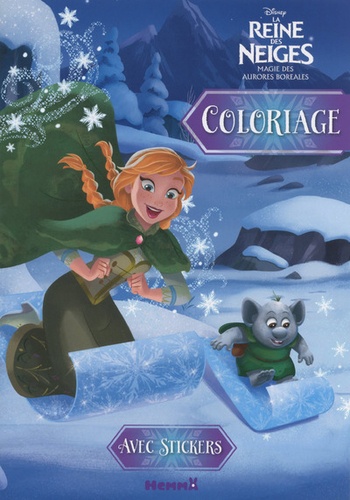  Disney - Disney La Reine des Neiges : la magie des aurores boréales - Coloriage.