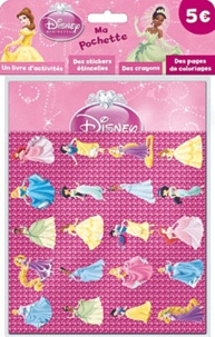  Disney - Disney Princesse, ma pochette - Un livre d'activités ; des stickers étincelles ; des crayons ; des pages de coloriages.