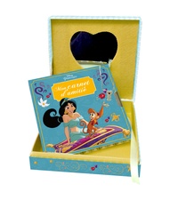  Disney - Disney Princesses Jasmine, Mon coffret secret - Une jolie boîte avec miroir et un carnet d'amitié avec cadenas + 2 clefs.