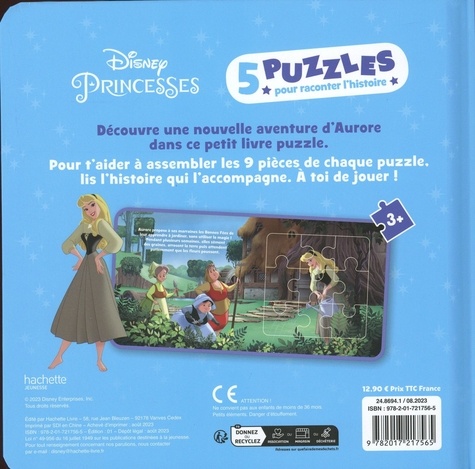 Disney Princesses. Aurore et les licornes. 5 puzzles pour raconter l'histoire