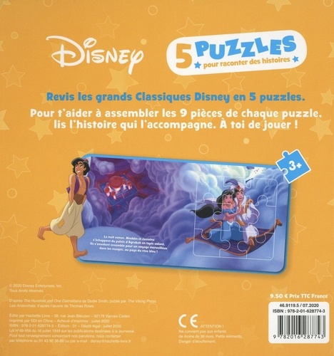 Disney. 5 puzzles pour raconter des histoires