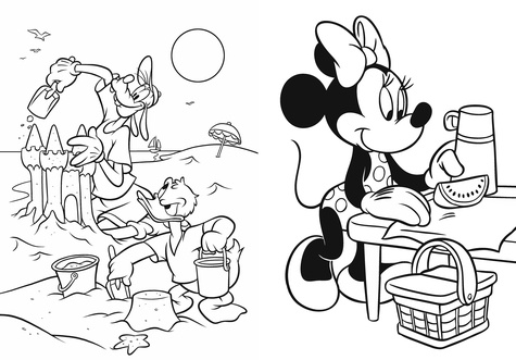 Drôles de Colos Mickey et ses amis. 32 pages à colorier