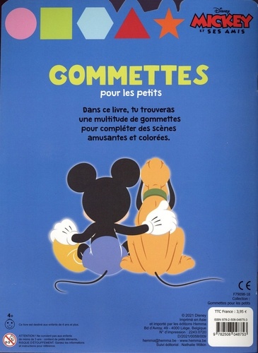Gommettes pour les petits (Mickey et ses amis) de Disney - Album - Livre -  Decitre