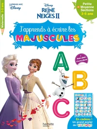 J'apprends à écrire les majuscules Disney La Reine des Neiges II