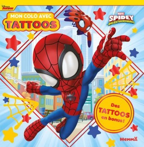  Disney Junior - Mon colo avec des tattos Spidey et ses amis extraordinaires.