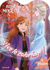  Disney - La Reine des Neiges 2 (Anna et Elsa de profil) - Avec stickers.