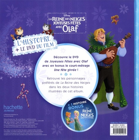 La reine des neiges - Joyeuses fêtes avec Olaf. + 1 histoire bonus Une fête givrée  avec 1 DVD