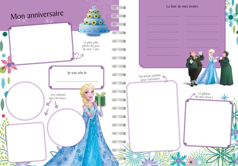 Le journal de mes 7 ans Disney La Reine des Neiges. Avec plus de 100 stickers