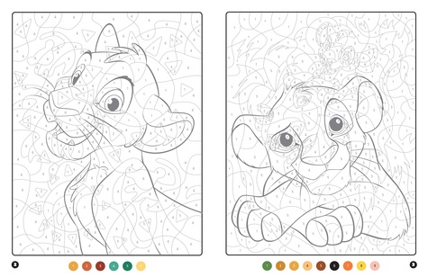 Le Roi Lion - Coloriages magiques - Trompe l'oeil - Disney