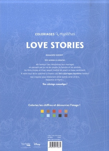 Love Stories. Coloriez les chiffres et découvrez l'image !