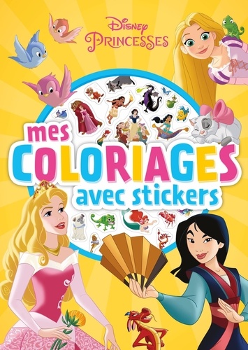 Mes coloriages avec stickers Disney Princesses