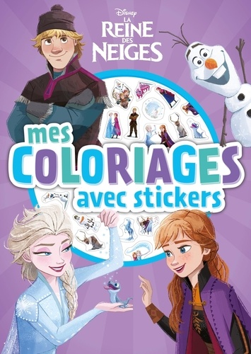 Mes coloriages avec stickers La reine des Neiges