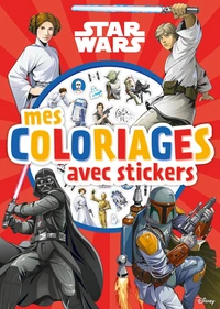 Mes coloriages avec stickers Star Wars